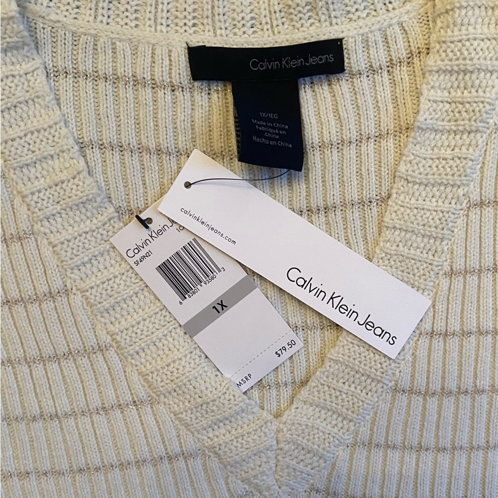 NWT Calvin Klein Jeans plus sweater